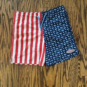 Vineyard Vines Boys American Flag swimsuit